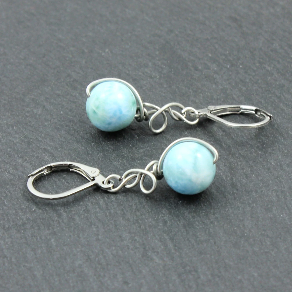Larimar – model náušnic Zrození