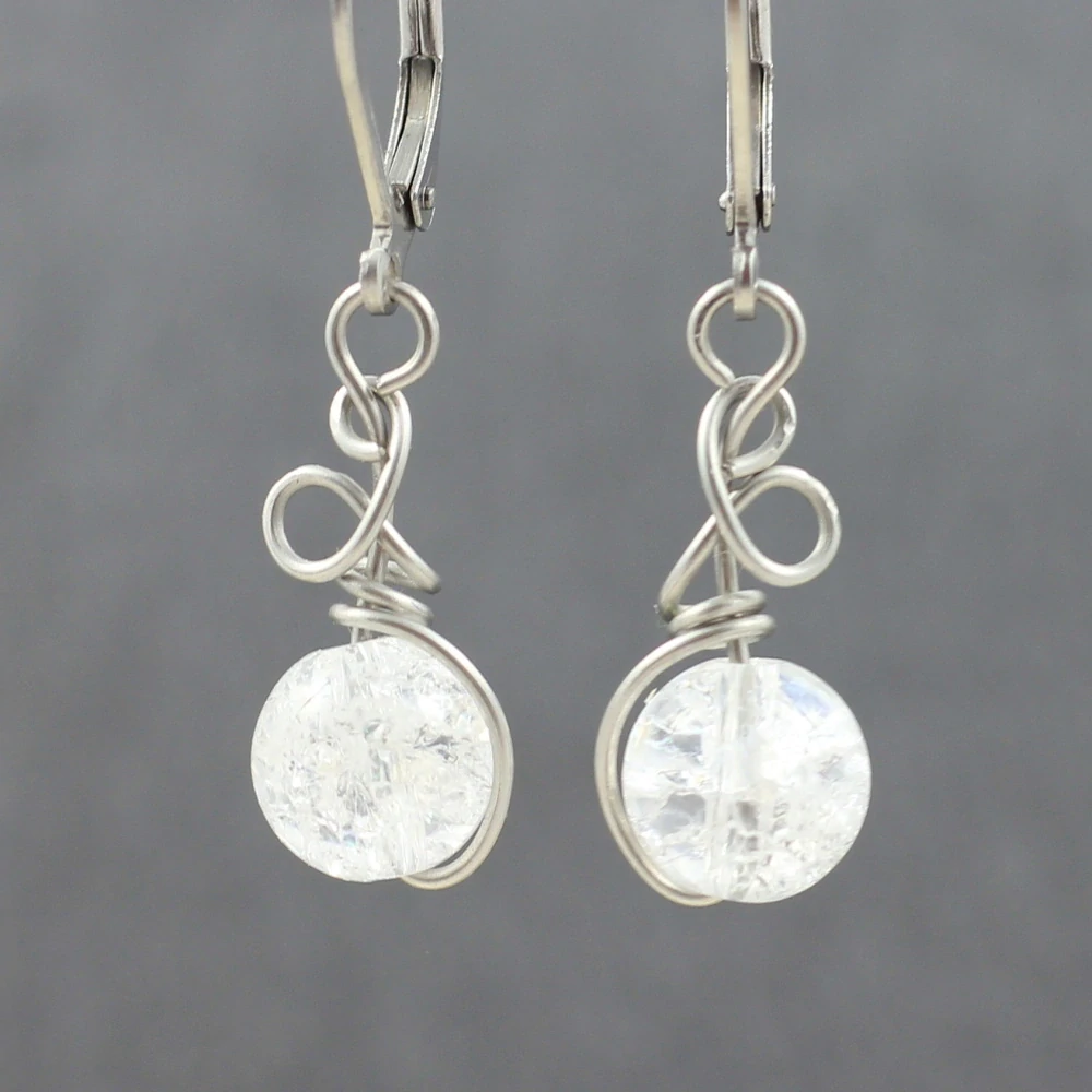 Křišťálové náušnice – model Zrození