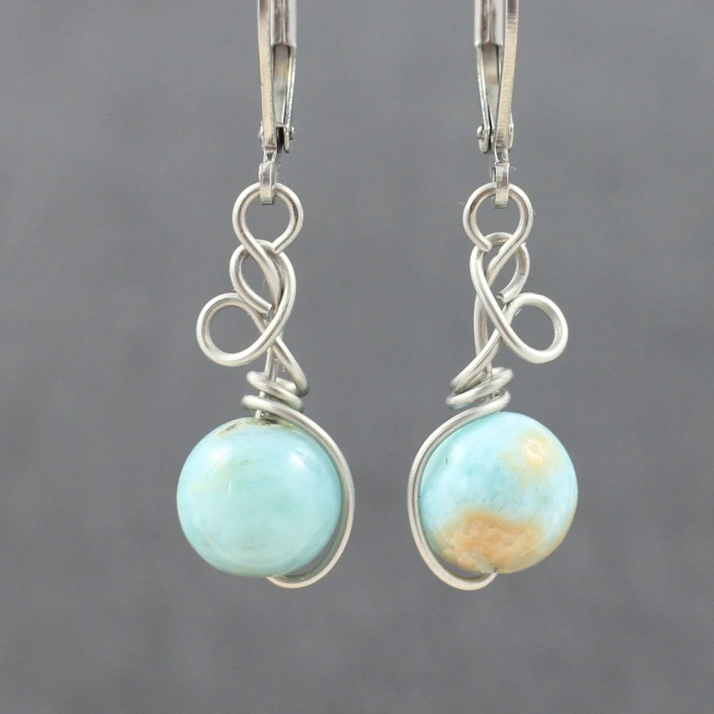 Larimar – model náušnic Zrození