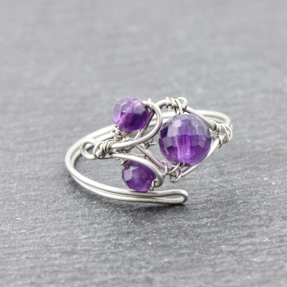 Prsten s ametystem