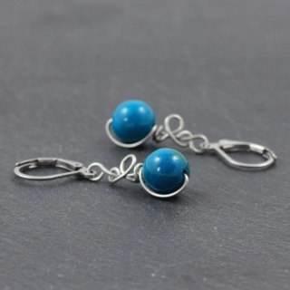 Chryzokol – model náušnic Zrození