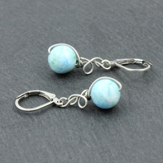 Larimar – model náušnic Zrození