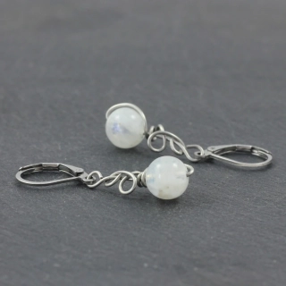 Náušnice Měsíční kámen – model Zrození