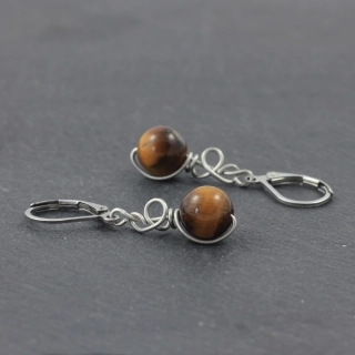 Tygří oko – model náušnic Zrození