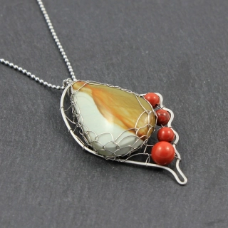 Designový šperk s jaspisy