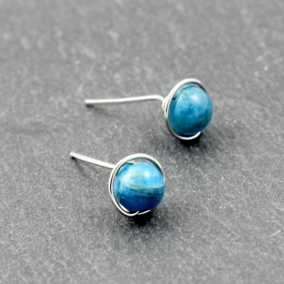 Pecky náušnice s apatitem